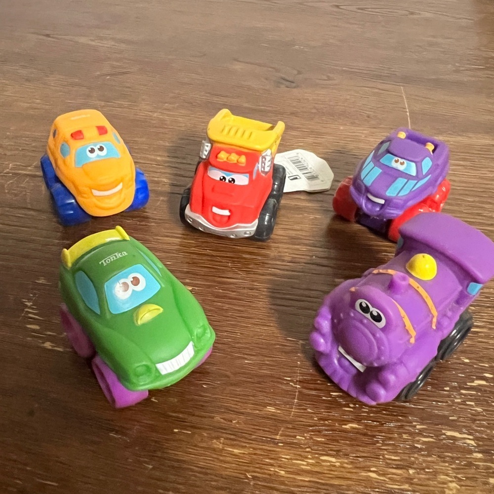 Tonka Chuck & Friends Mini Vehicle Set of 5 • Hasbro/Jazwares